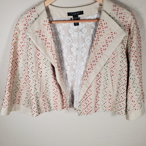 Laundry By Shelli Segal Jackets & Blazers - Laundry by Shelli Segal blazer cropped lace Sz. XS